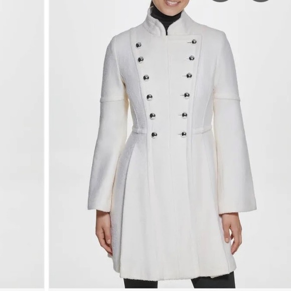 Guess Jackets & Blazers - 𝅺NWT White wool guess coat